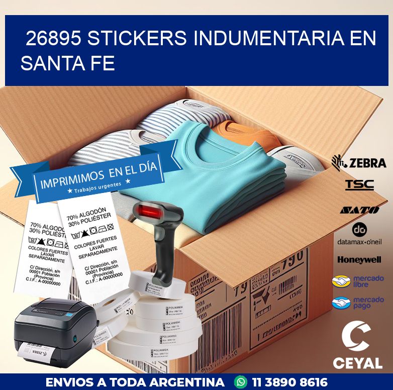 26895 STICKERS INDUMENTARIA EN SANTA FE