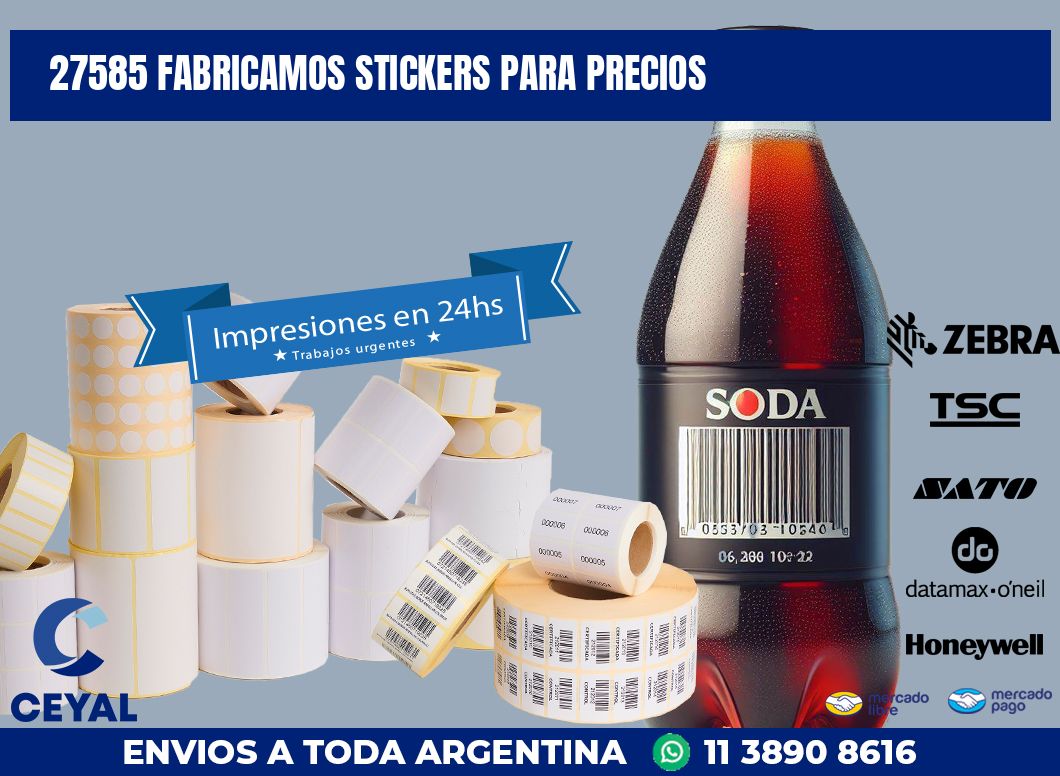 27585 FABRICAMOS STICKERS PARA PRECIOS