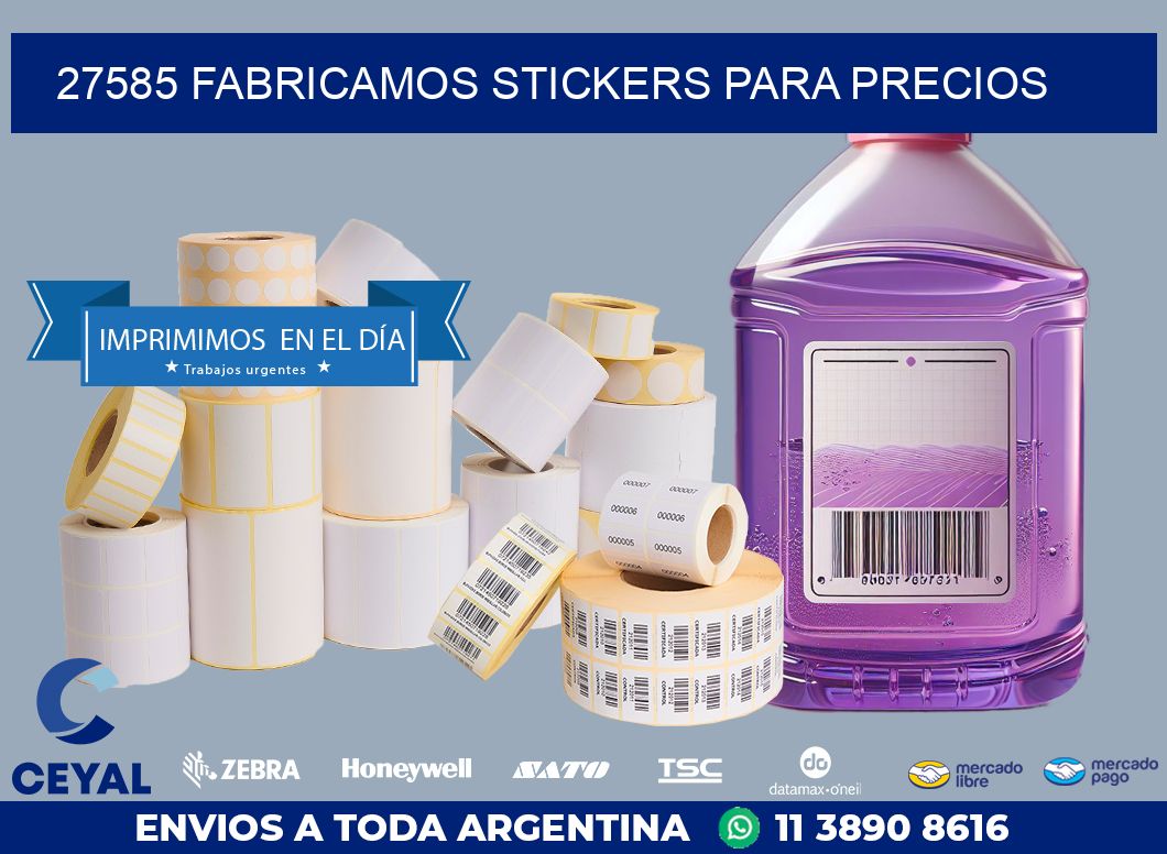 27585 FABRICAMOS STICKERS PARA PRECIOS