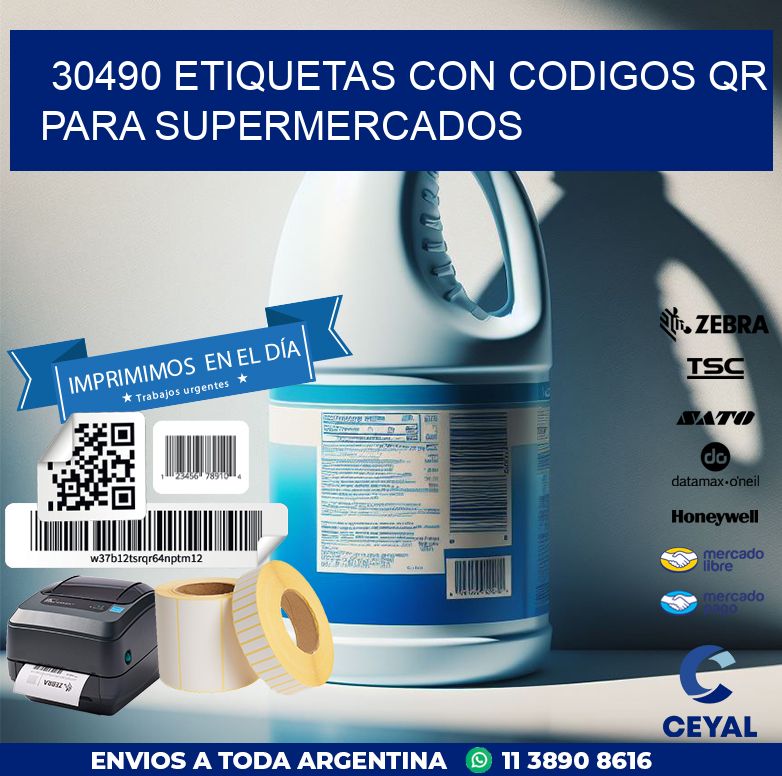 30490 ETIQUETAS CON CODIGOS QR PARA SUPERMERCADOS