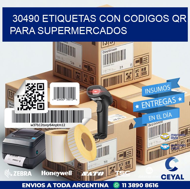 30490 ETIQUETAS CON CODIGOS QR PARA SUPERMERCADOS