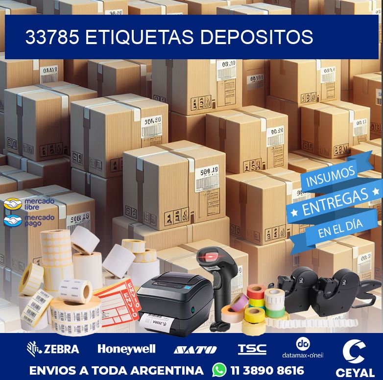 33785 ETIQUETAS DEPOSITOS