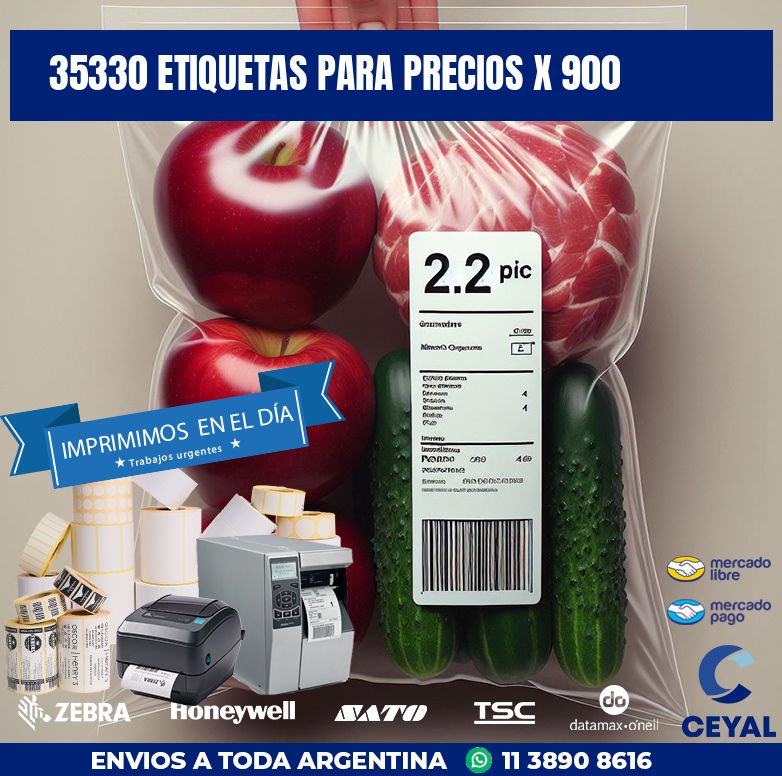 35330 ETIQUETAS PARA PRECIOS X 900