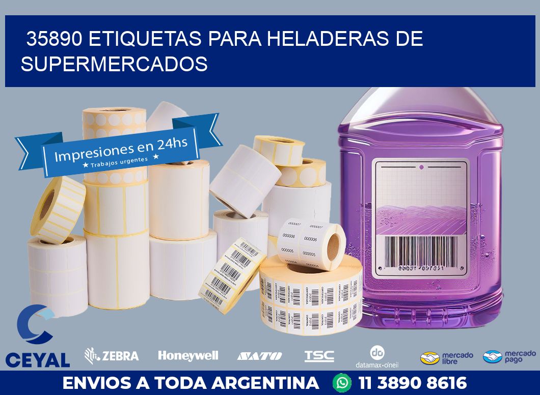 35890 ETIQUETAS PARA HELADERAS DE SUPERMERCADOS