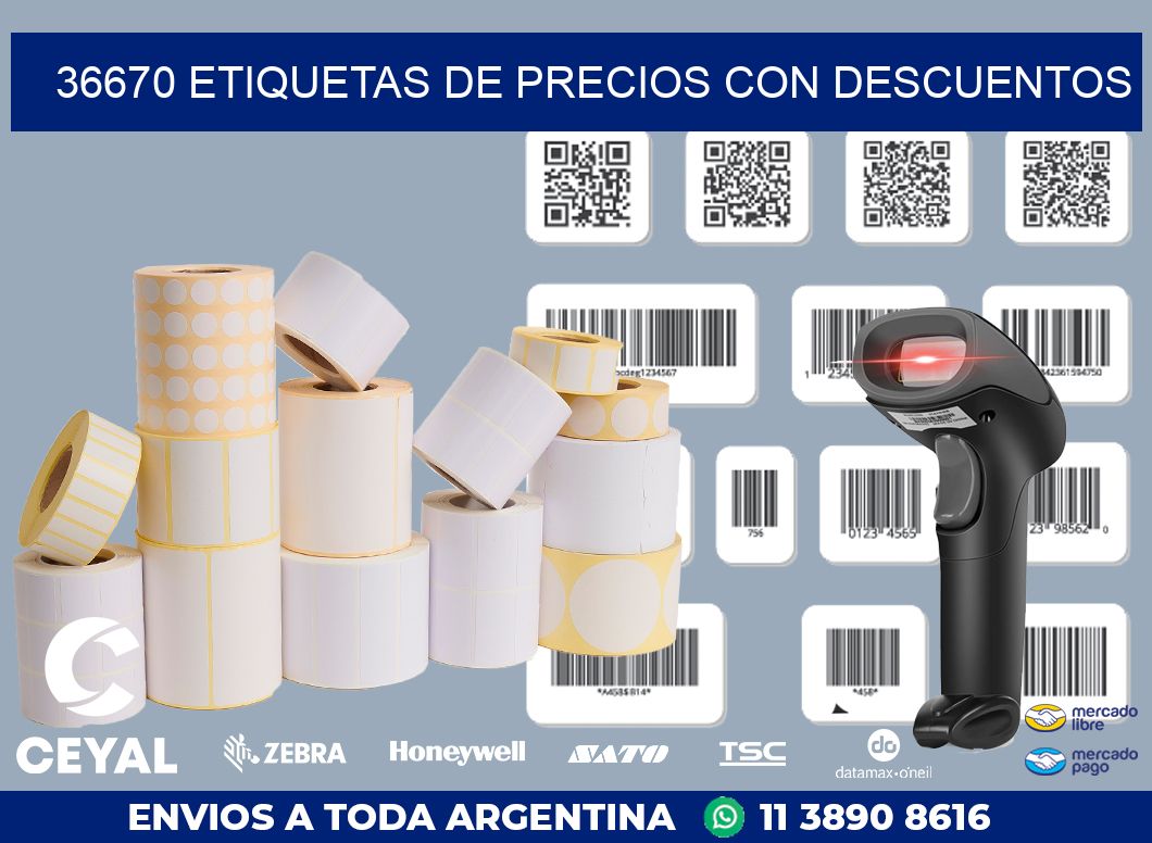 36670 ETIQUETAS DE PRECIOS CON DESCUENTOS