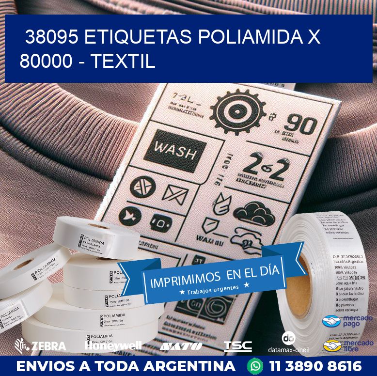 38095 ETIQUETAS POLIAMIDA X 80000 – TEXTIL