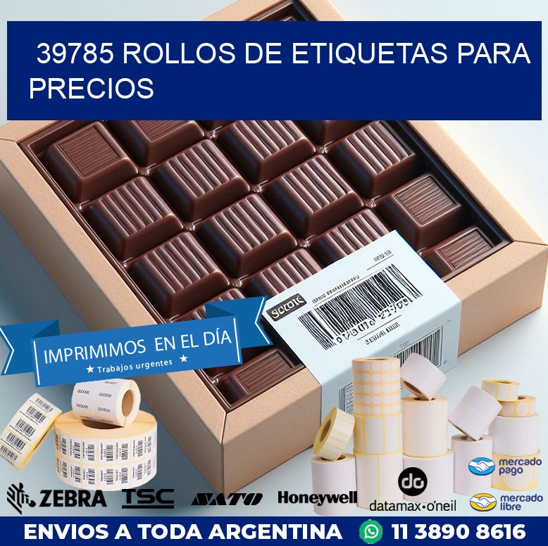 39785 ROLLOS DE ETIQUETAS PARA PRECIOS