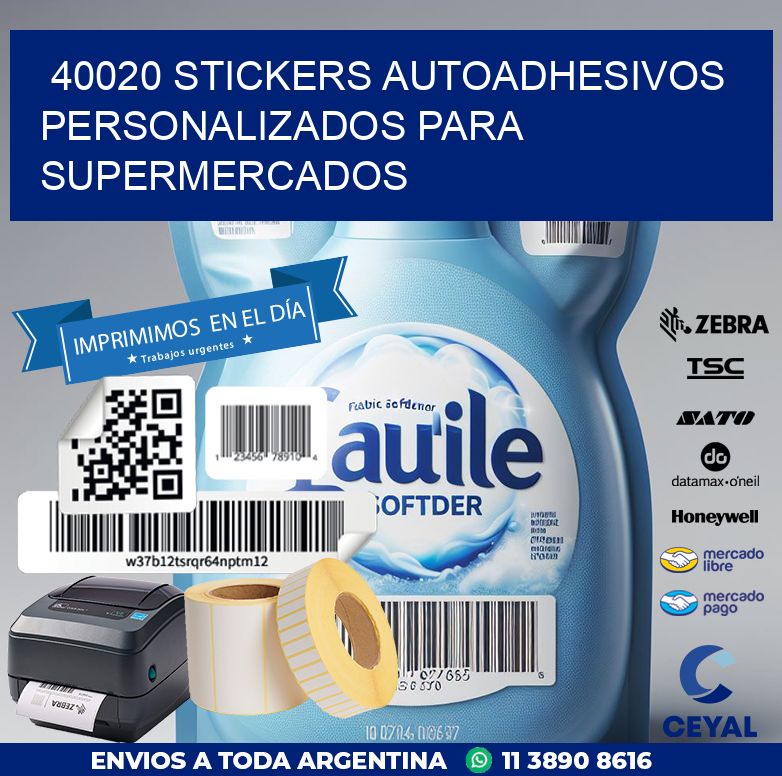 40020 STICKERS AUTOADHESIVOS PERSONALIZADOS PARA SUPERMERCADOS