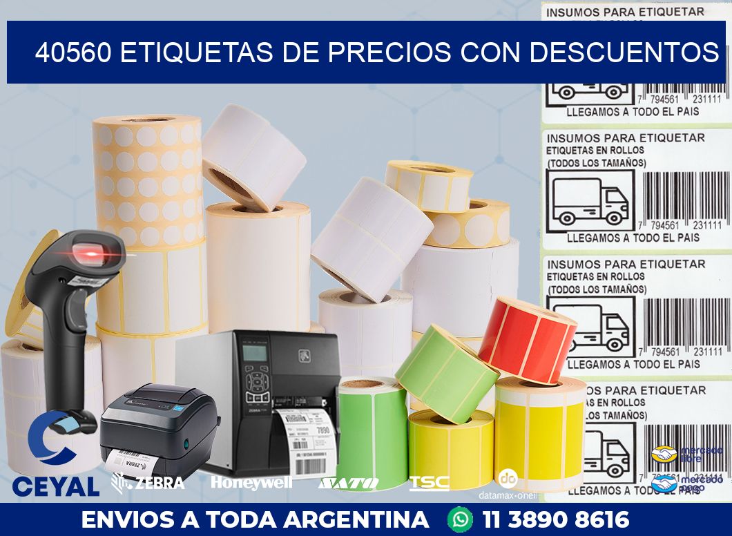 40560 ETIQUETAS DE PRECIOS CON DESCUENTOS