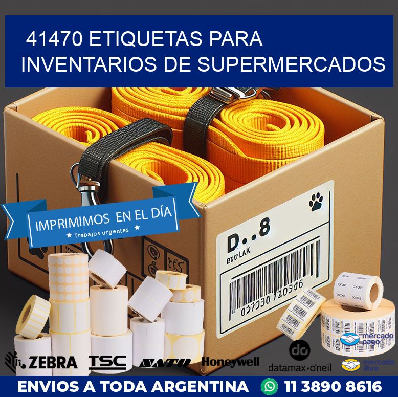 41470 ETIQUETAS PARA INVENTARIOS DE SUPERMERCADOS