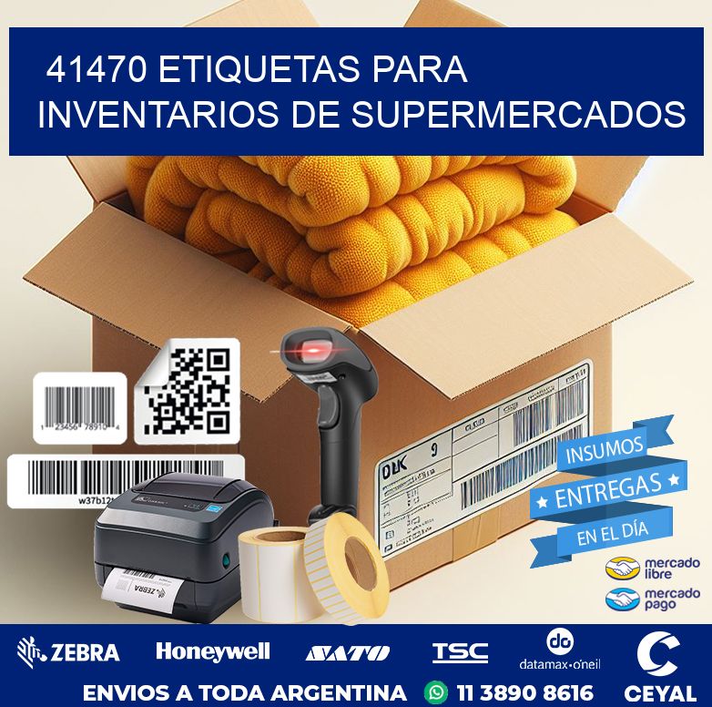 41470 ETIQUETAS PARA INVENTARIOS DE SUPERMERCADOS
