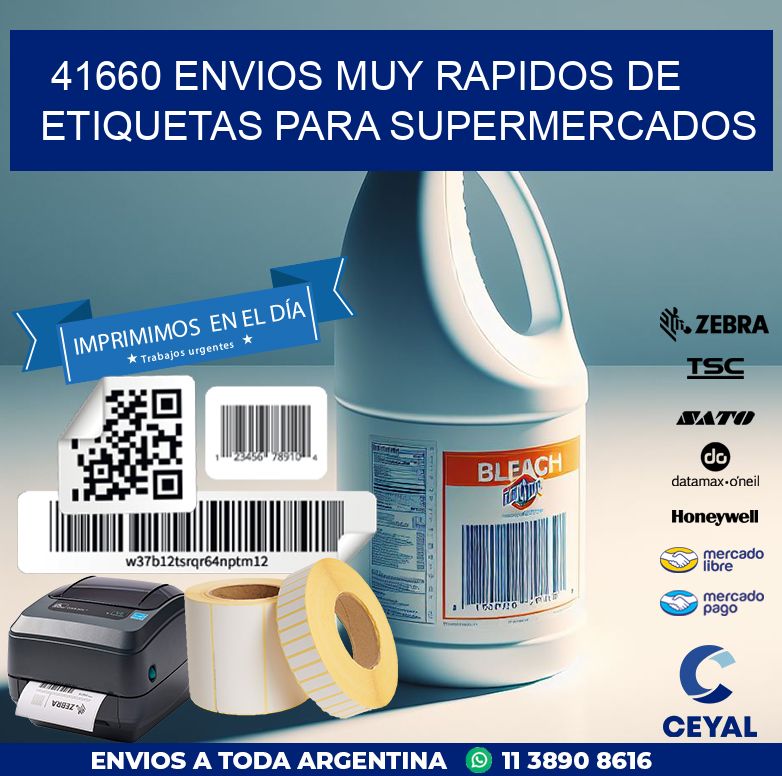 41660 ENVIOS MUY RAPIDOS DE ETIQUETAS PARA SUPERMERCADOS