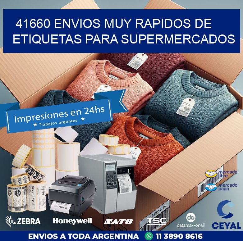 41660 ENVIOS MUY RAPIDOS DE ETIQUETAS PARA SUPERMERCADOS