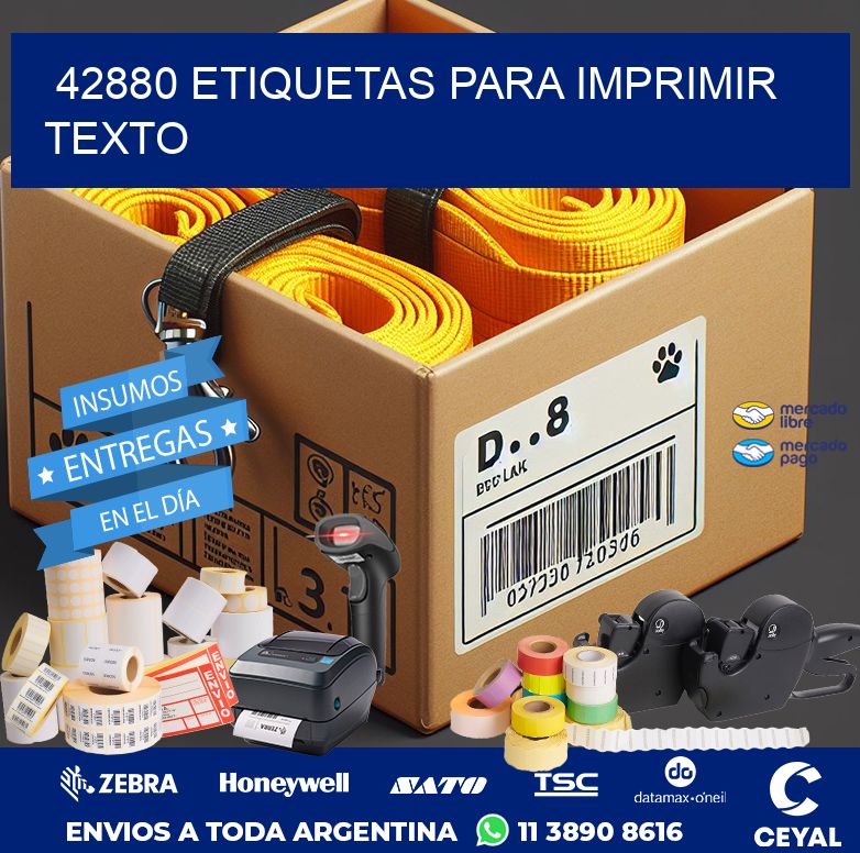 42880 ETIQUETAS PARA IMPRIMIR TEXTO