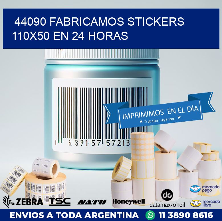 44090 FABRICAMOS STICKERS 110X50 EN 24 HORAS
