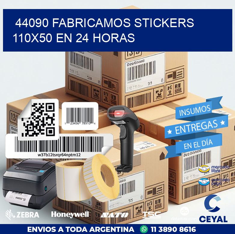 44090 FABRICAMOS STICKERS 110X50 EN 24 HORAS