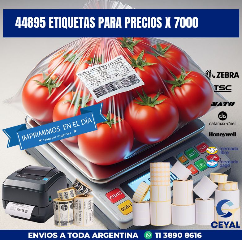 44895 ETIQUETAS PARA PRECIOS X 7000