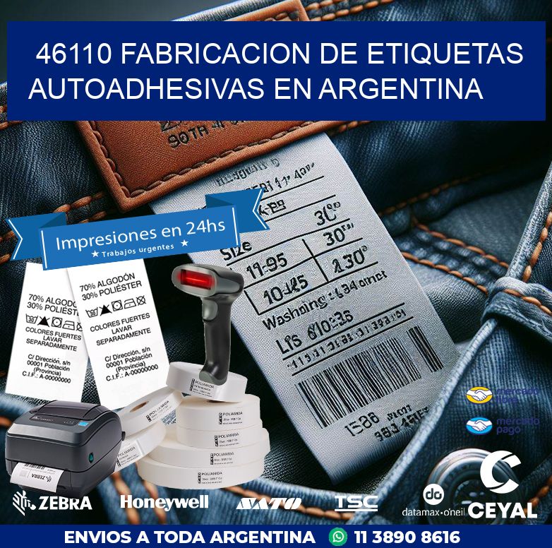 46110 FABRICACION DE ETIQUETAS AUTOADHESIVAS EN ARGENTINA