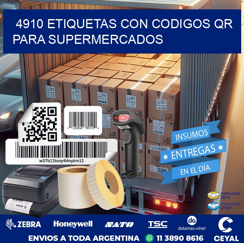 4910 ETIQUETAS CON CODIGOS QR PARA SUPERMERCADOS