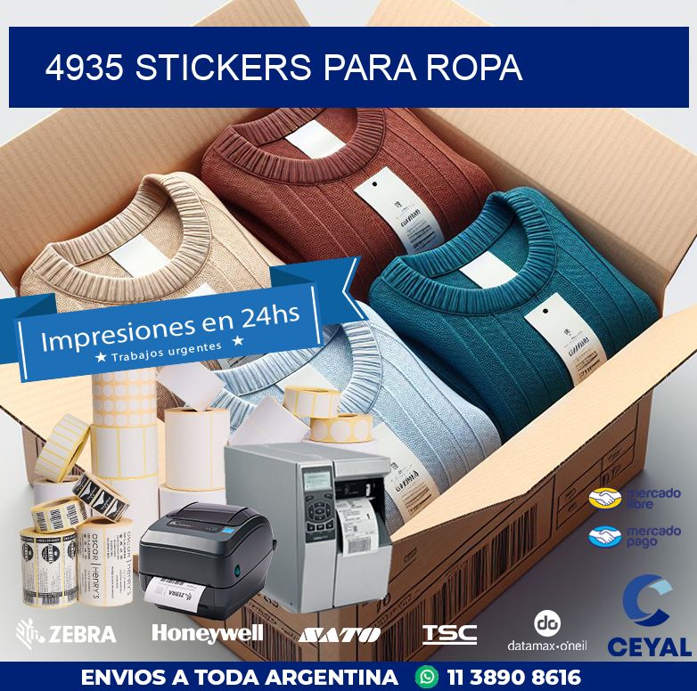 4935 STICKERS PARA ROPA