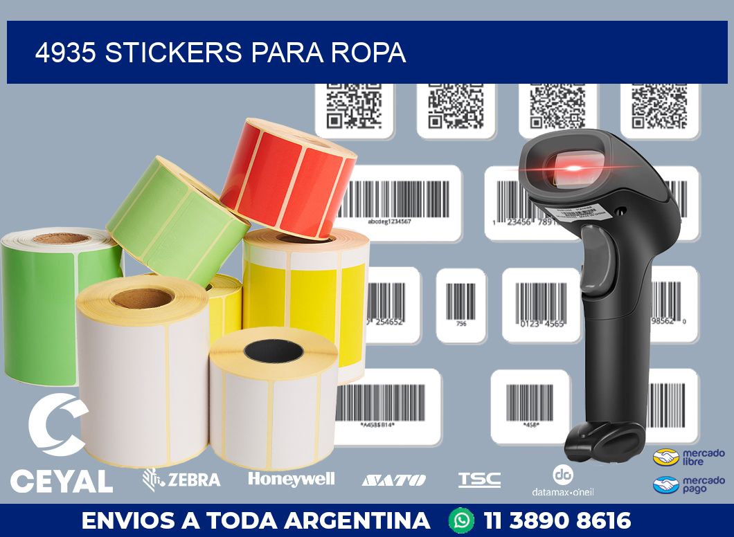 4935 STICKERS PARA ROPA