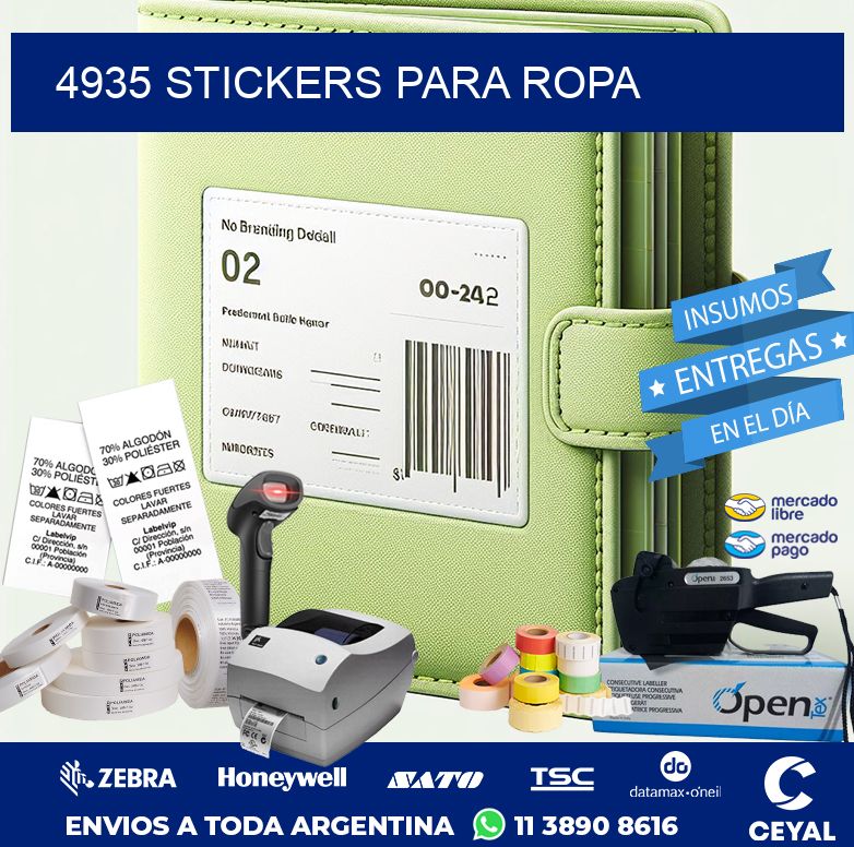 4935 STICKERS PARA ROPA