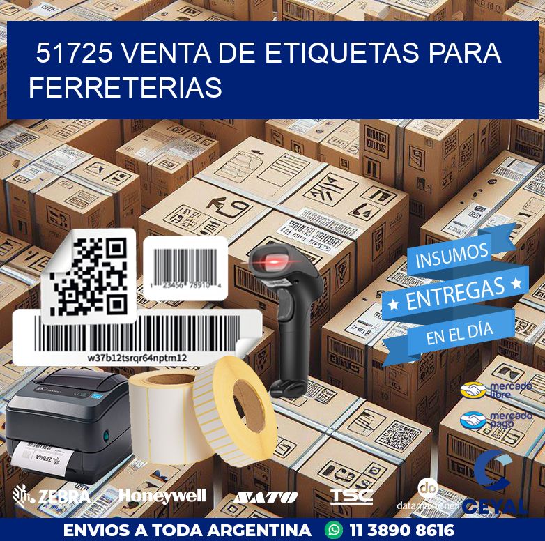 51725 VENTA DE ETIQUETAS PARA FERRETERIAS