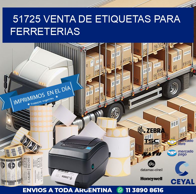 51725 VENTA DE ETIQUETAS PARA FERRETERIAS