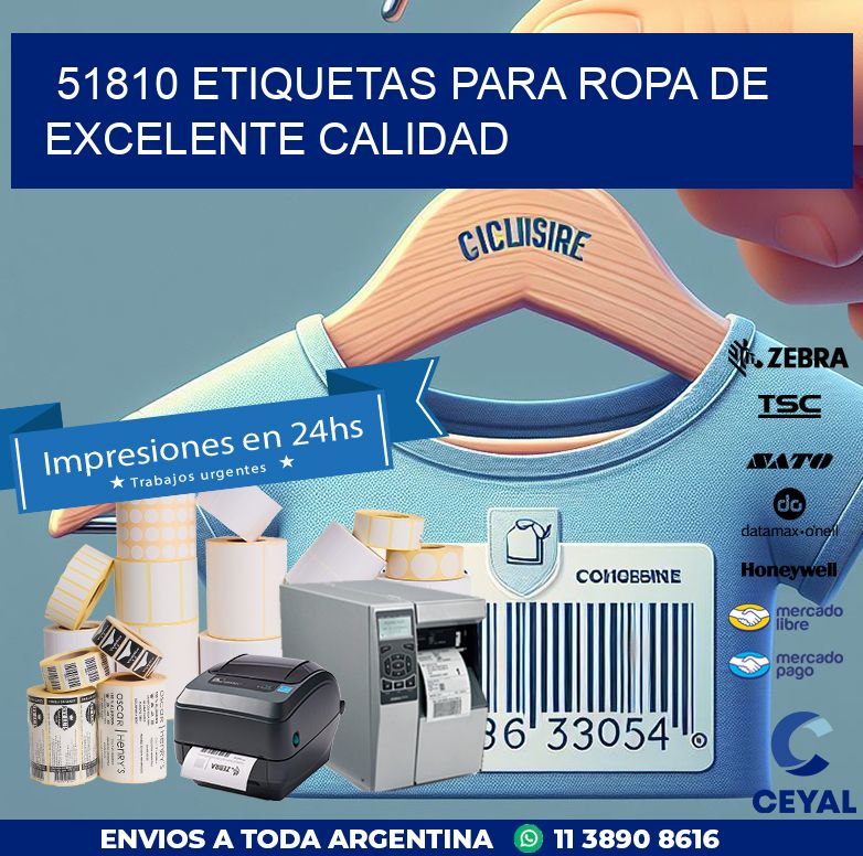 51810 ETIQUETAS PARA ROPA DE EXCELENTE CALIDAD