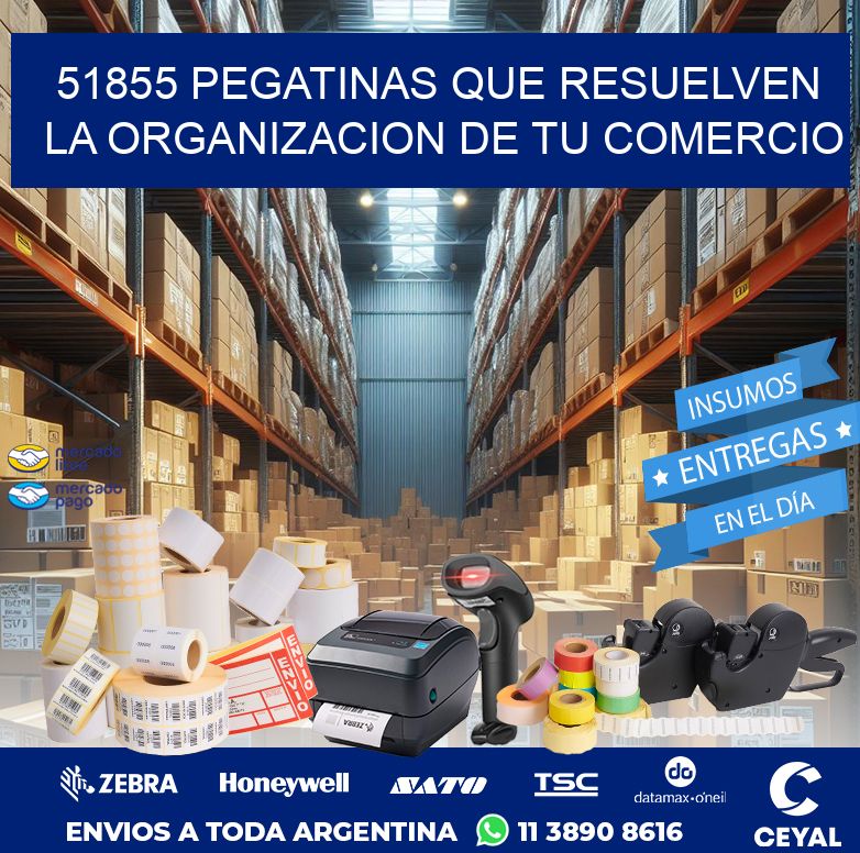 51855 PEGATINAS QUE RESUELVEN LA ORGANIZACION DE TU COMERCIO