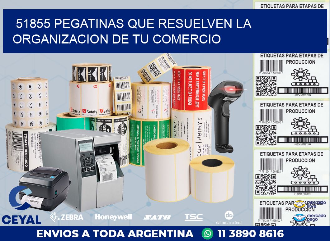 51855 PEGATINAS QUE RESUELVEN LA ORGANIZACION DE TU COMERCIO