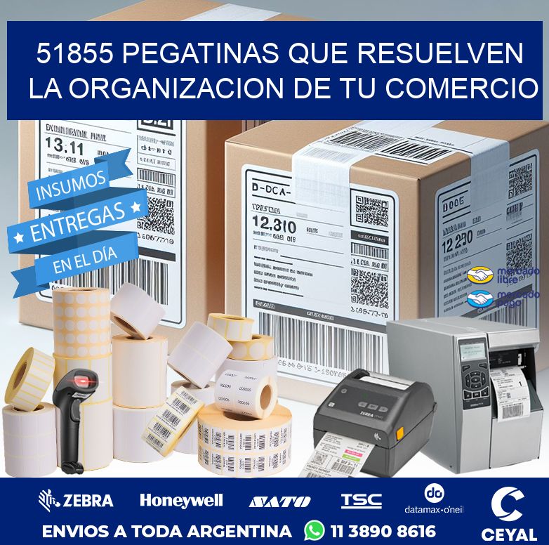 51855 PEGATINAS QUE RESUELVEN LA ORGANIZACION DE TU COMERCIO