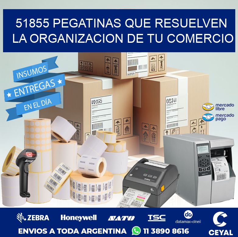 51855 PEGATINAS QUE RESUELVEN LA ORGANIZACION DE TU COMERCIO