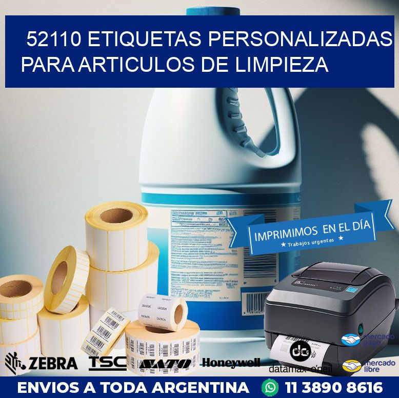 52110 ETIQUETAS PERSONALIZADAS PARA ARTICULOS DE LIMPIEZA