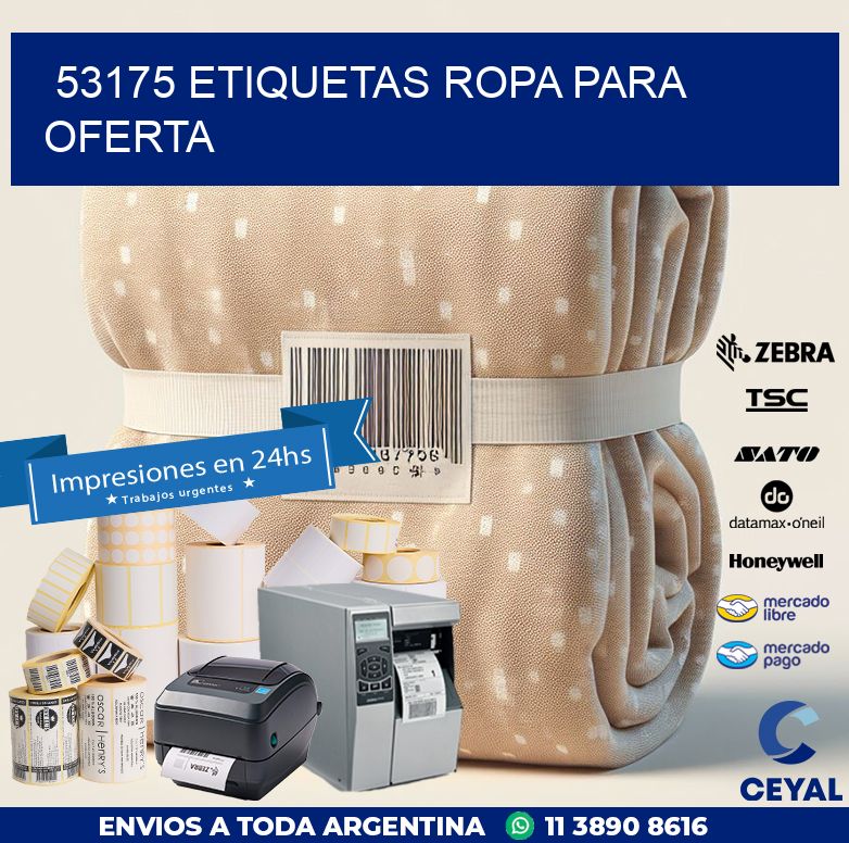 53175 ETIQUETAS ROPA PARA OFERTA