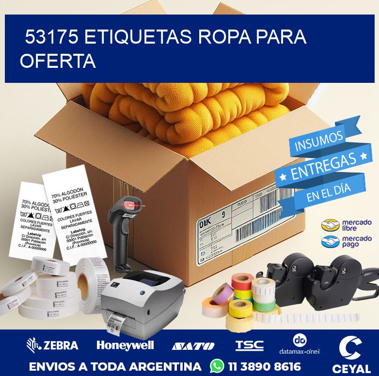 53175 ETIQUETAS ROPA PARA OFERTA