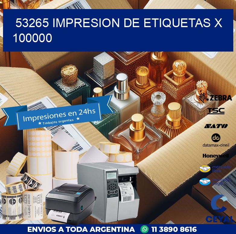 53265 IMPRESION DE ETIQUETAS X 100000
