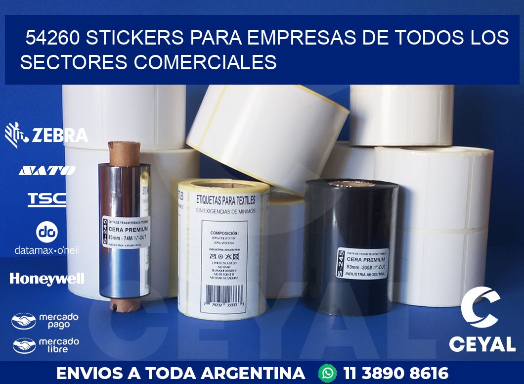 54260 STICKERS PARA EMPRESAS DE TODOS LOS SECTORES COMERCIALES