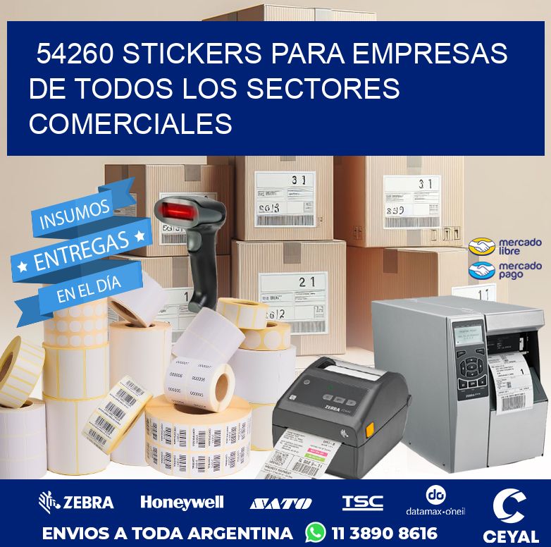 54260 STICKERS PARA EMPRESAS DE TODOS LOS SECTORES COMERCIALES