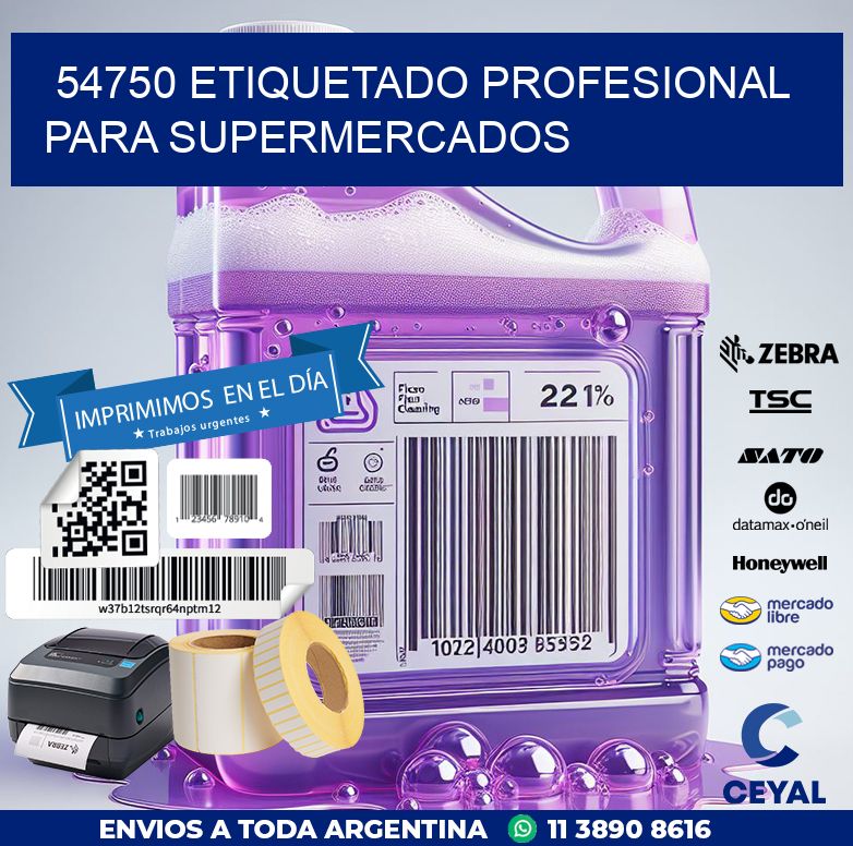 54750 ETIQUETADO PROFESIONAL PARA SUPERMERCADOS