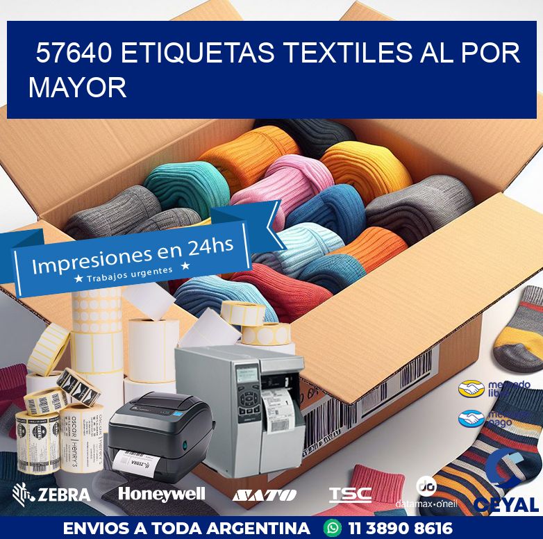 57640 ETIQUETAS TEXTILES AL POR MAYOR
