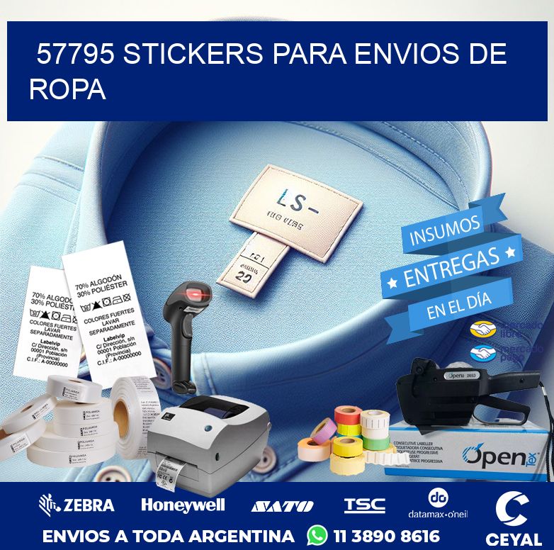 57795 STICKERS PARA ENVIOS DE ROPA