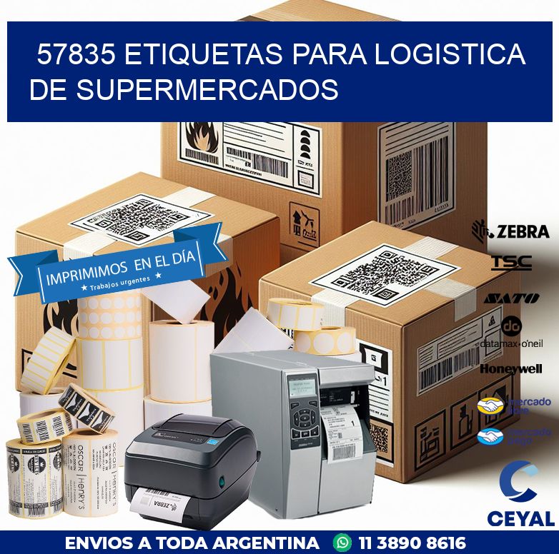 57835 ETIQUETAS PARA LOGISTICA DE SUPERMERCADOS