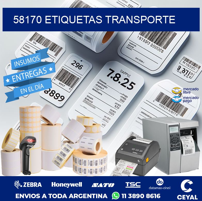 58170 ETIQUETAS TRANSPORTE