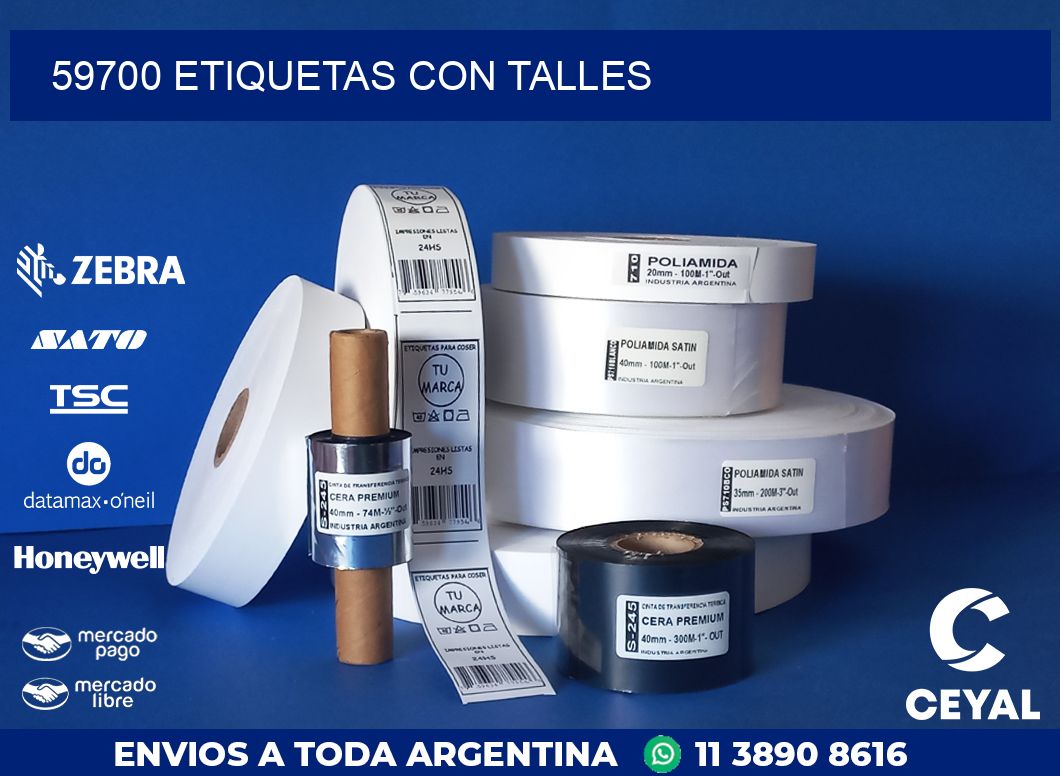 59700 ETIQUETAS CON TALLES