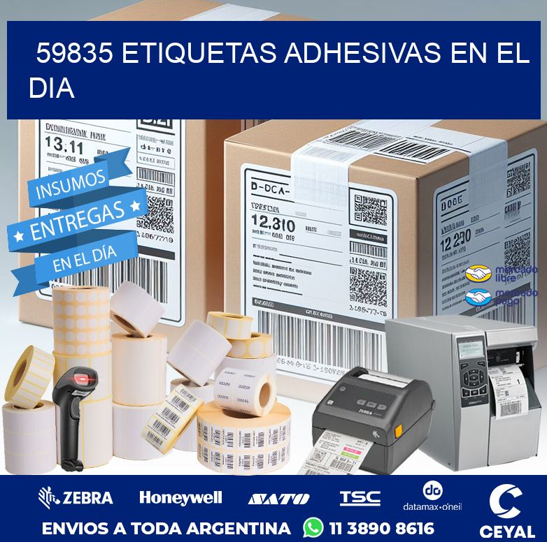 59835 ETIQUETAS ADHESIVAS EN EL DIA