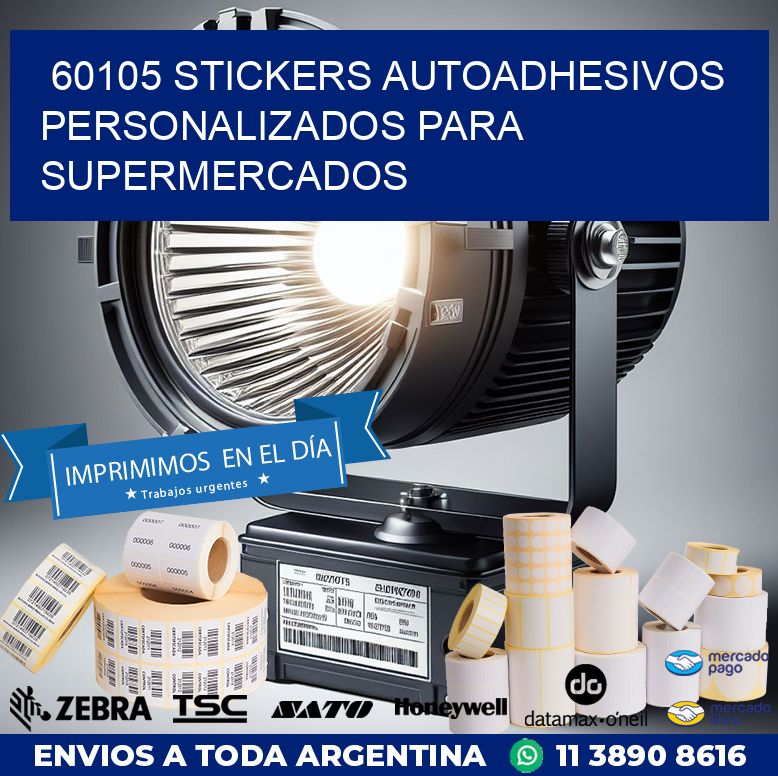 60105 STICKERS AUTOADHESIVOS PERSONALIZADOS PARA SUPERMERCADOS