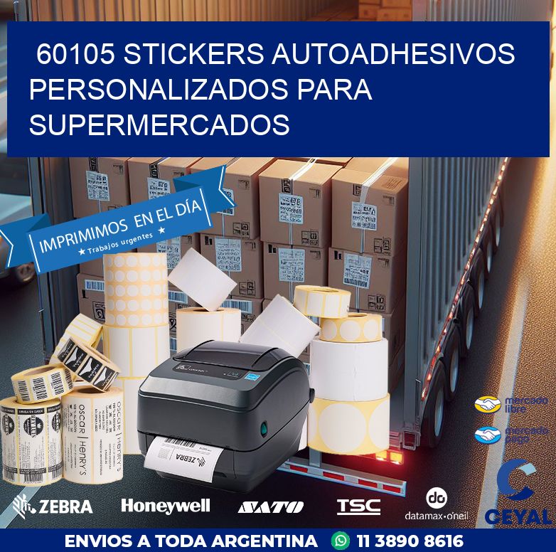 60105 STICKERS AUTOADHESIVOS PERSONALIZADOS PARA SUPERMERCADOS