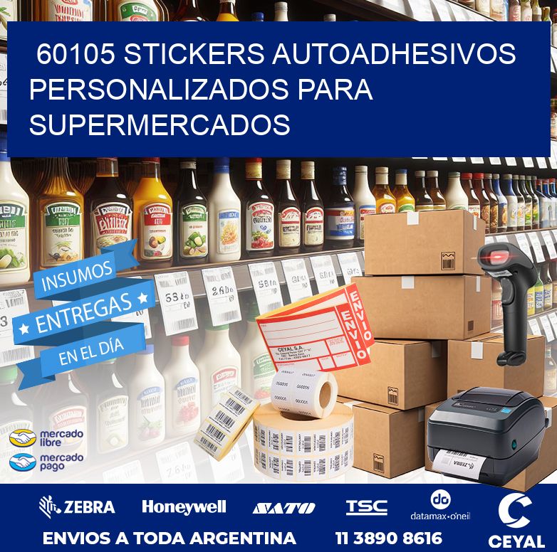 60105 STICKERS AUTOADHESIVOS PERSONALIZADOS PARA SUPERMERCADOS