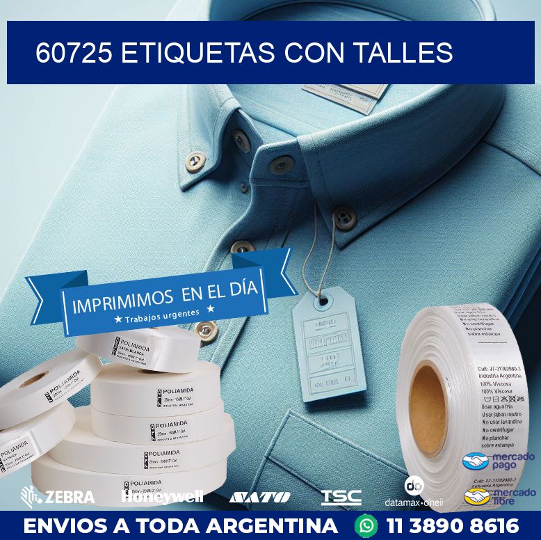 60725 ETIQUETAS CON TALLES